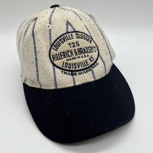 RARE Louisville Slugger Pinstripe Fitted Baseball Hat